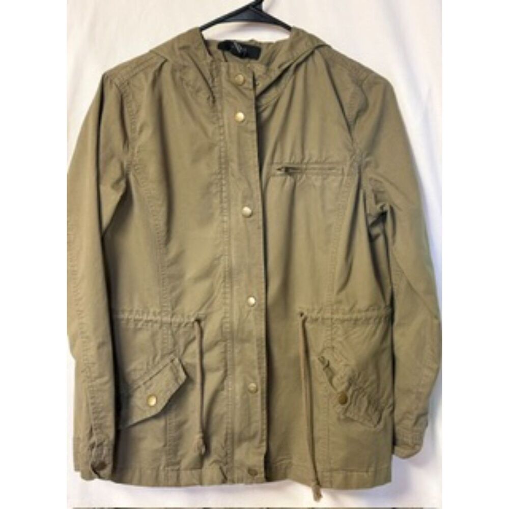 Forever 21 Hooded Olive Green Jacket Women's Size Medium